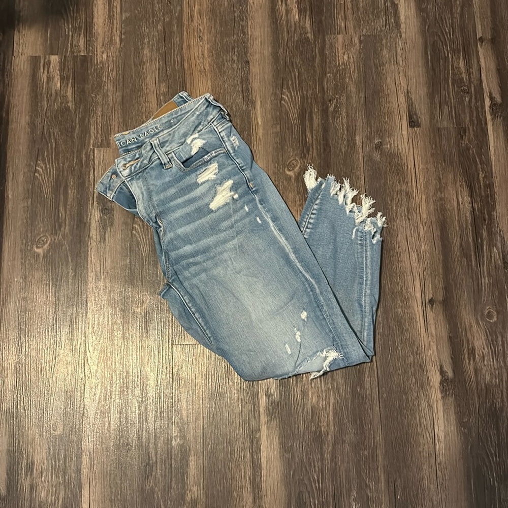Hi rise jegging crop